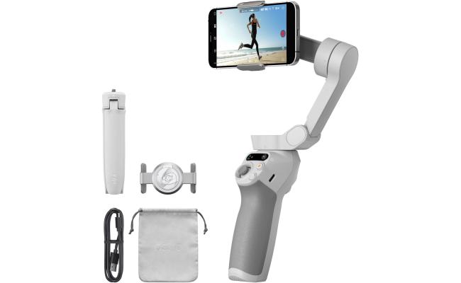 DJI Osmo Mobile SE, 3-Axis Phone Gimbal, Portable and Foldable, Gimbal Stabilizer for iPhone, Android, Shot Guides, Active Track 6.0, Vlogging Stabilizer for YouTube, TikTok, Travel